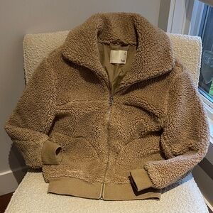 Wilfred Beige Sherpa Jacket